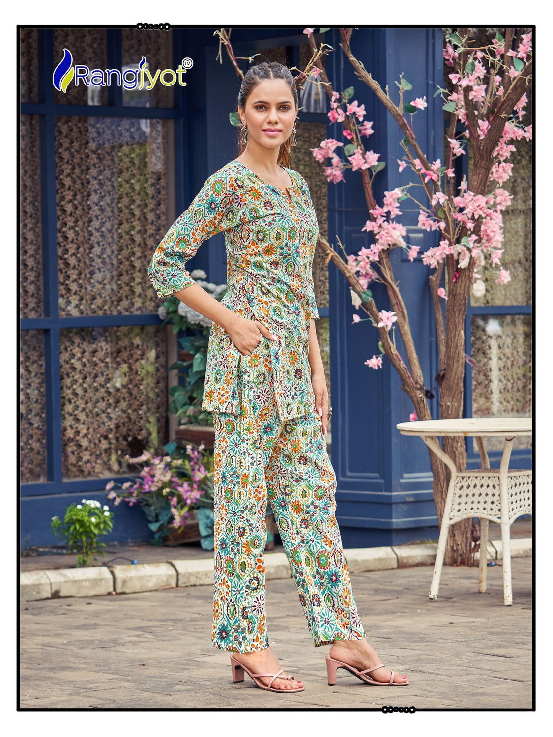 Rangjyot Cotton Printed Cord Set Catalog
